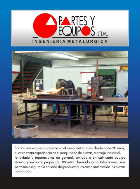 Partes y Equipos Ingeniería Metalurgica