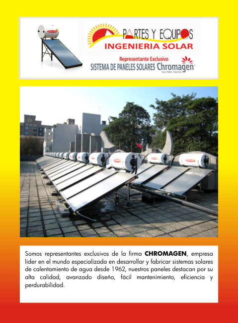 Partes y Equipos Ingeniería Solar